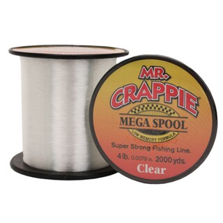 Lews Fishing Mr. Crappie Clear 4-pound Mega Spool Fishing Line