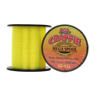 Lews Fishing Mr. Crappie Mega Spools HiVis, 4 lb