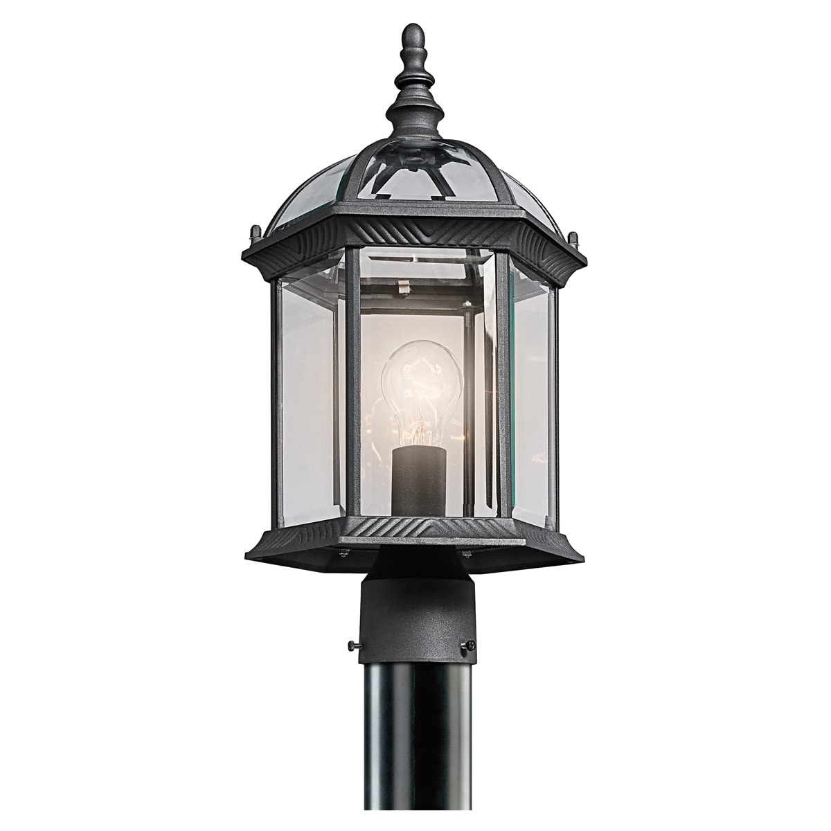 Kichler Lighting Barrie 1-light Black Outdoor Post Lantern
