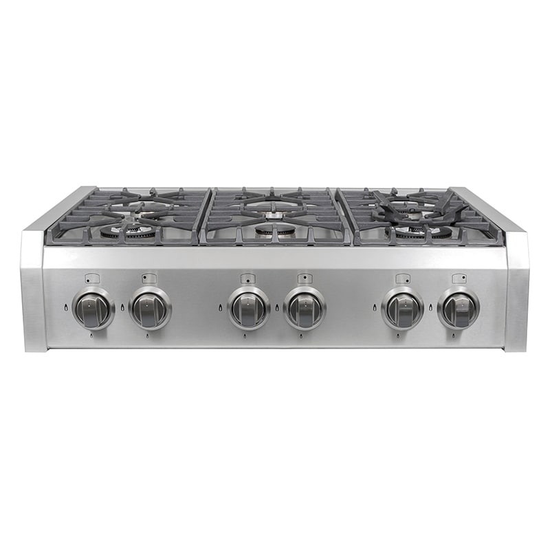 Shop Cosmo S9 6 36 In Pro Style Gas Rangetop With 6 Burners And
