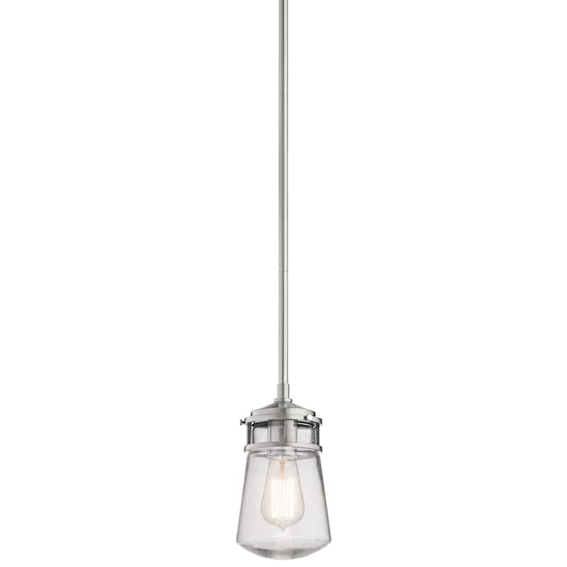 Kichler Lighting Lyndon Collection 1-light Brushed Aluminum Outdoor Pendant