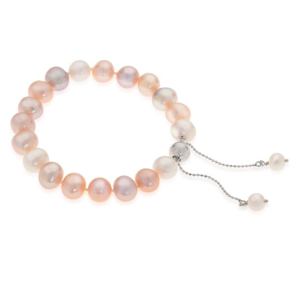 sterling silver freshwater pearl bracelet