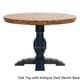 Eleanor Two-tone Round Solid Wood Top Dining Table by iNSPIRE Q Classic - Thumbnail 5