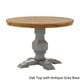 Eleanor Two-tone Round Solid Wood Top Dining Table by iNSPIRE Q Classic - Thumbnail 6
