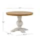 Eleanor Two-tone Round Top Dining Table by iNSPIRE Q Classic
