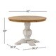 preview thumbnail 9 of 13, Eleanor Two-tone Round Top Dining Table by iNSPIRE Q Classic