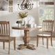 preview thumbnail 2 of 13, Eleanor Two-tone Round Top Dining Table by iNSPIRE Q Classic