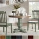 Eleanor Two-tone Round Solid Wood Top Dining Table by iNSPIRE Q Classic - Thumbnail 0