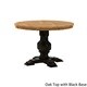 Eleanor Two-tone Round Solid Wood Top Dining Table by iNSPIRE Q Classic - Thumbnail 4