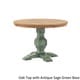Eleanor Two-tone Round Solid Wood Top Dining Table by iNSPIRE Q Classic - Thumbnail 3