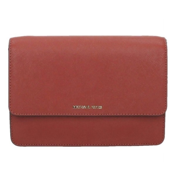Shop Michael Kors Daniela Large Saffiano Leather Brick Crossbody Handbag - Free Shipping Today ...