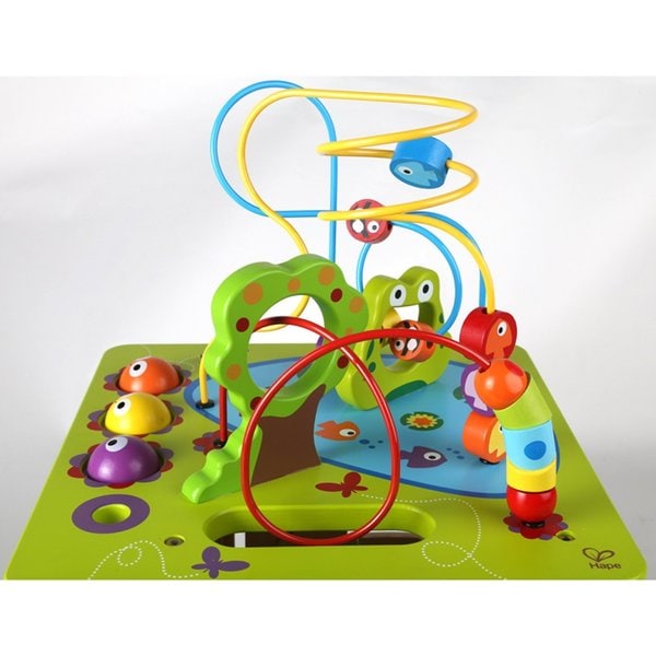 hape wooden activity cube