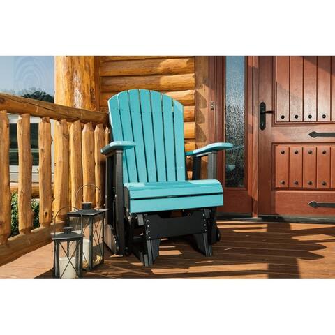 Outdoor Adirondack Glider Chair - Recycled Plastic