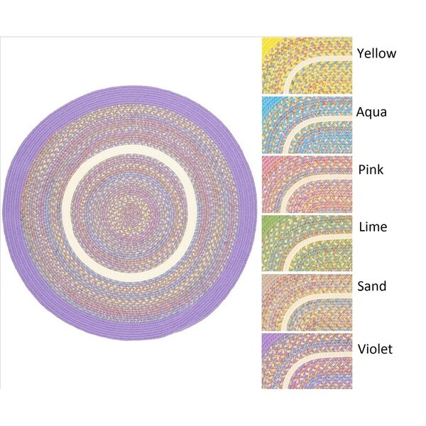 Kids Place Indoor Outdoor Reversible Round Braided Rug By Kids Place Indoor Outdoor Reversible Round Braided Rug By Rhody 4 Ft