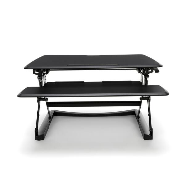 OFM Height Adjustable Sit-to-Stand Desktop Riser with Keyboard Tray ...