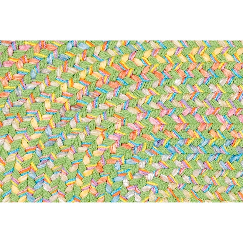 Rhody Rug Playful Indoor/Outdoor Braided Area Rug