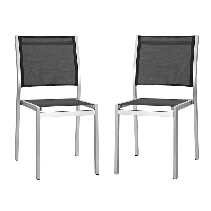 Shore Aluminum Outdoor Side Chair Set of 2
