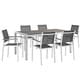 preview thumbnail 3 of 9, Shore Aluminum Outdoor Dining Set of 7