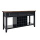 preview thumbnail 16 of 16, Eleanor Two-Tone Wood Wine Rack Buffet Server by iNSPIRE Q Classic Antique Dark Denim Base
