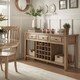 preview thumbnail 2 of 16, Eleanor Two-Tone Wood Wine Rack Buffet Server by iNSPIRE Q Classic