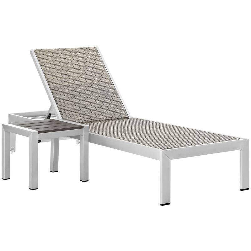 Shore Aluminum Outdoor Chaise Set of 2