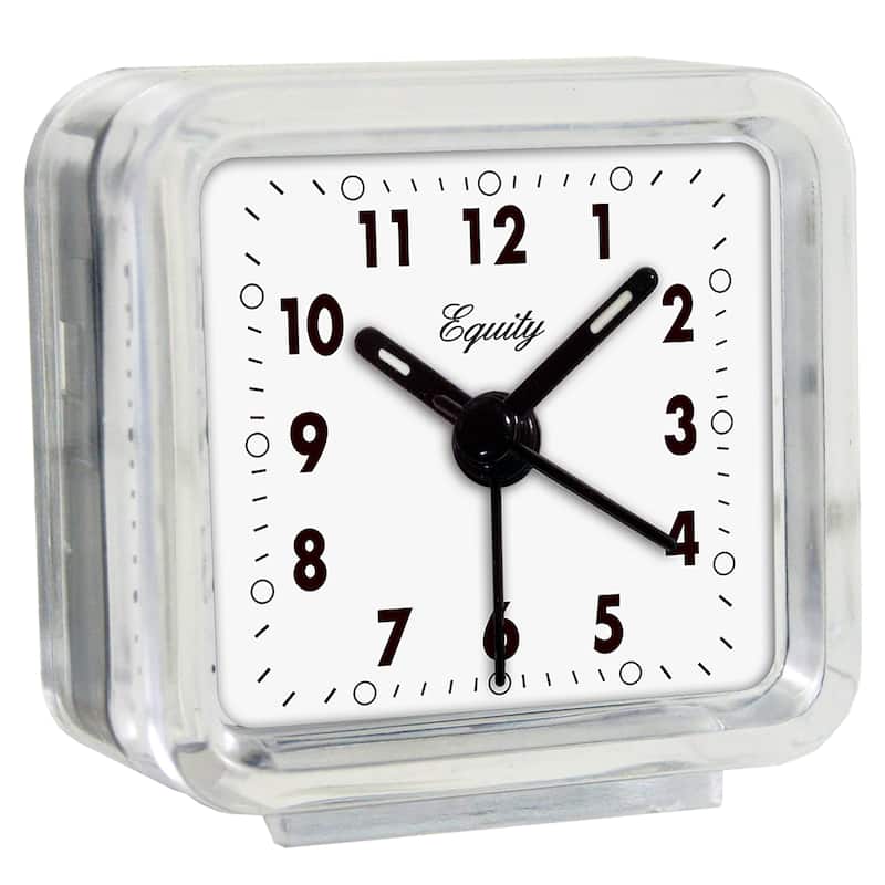 Equity by La Crosse 21038 Clear Acrylic Analog Alarm Clock