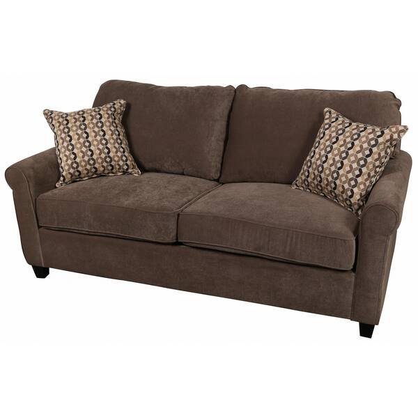 Shop Porter Serena Warm Grey Microfiber Queen Sleeper Sofa With