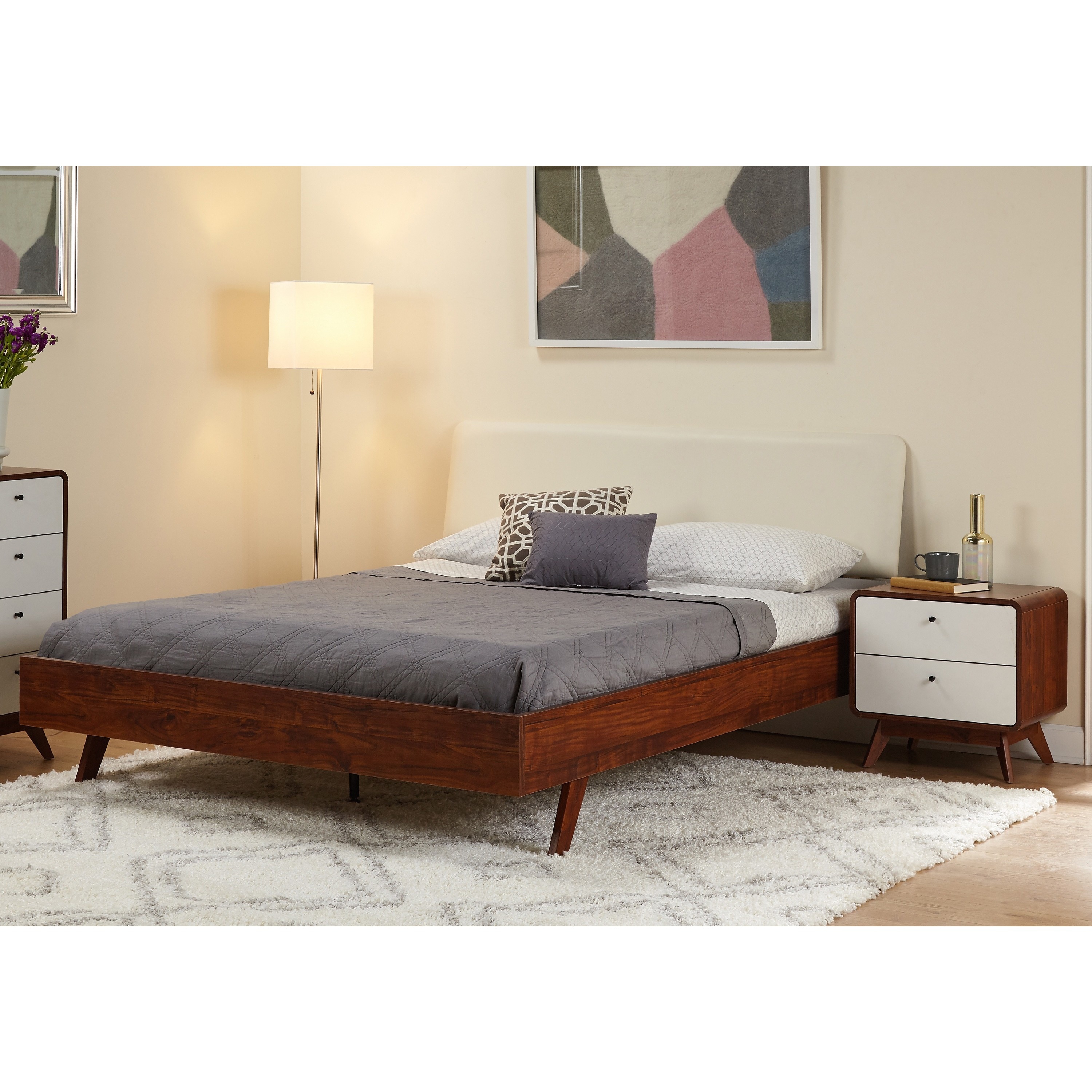 Simple Living Cassie Mid Century Bedroom Set