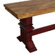 preview thumbnail 16 of 42, Eleanor Two-Tone Trestle Leg Wood Dining Bench by iNSPIRE Q Classic