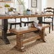 preview thumbnail 2 of 42, Eleanor Two-Tone Trestle Leg Wood Dining Bench by iNSPIRE Q Classic