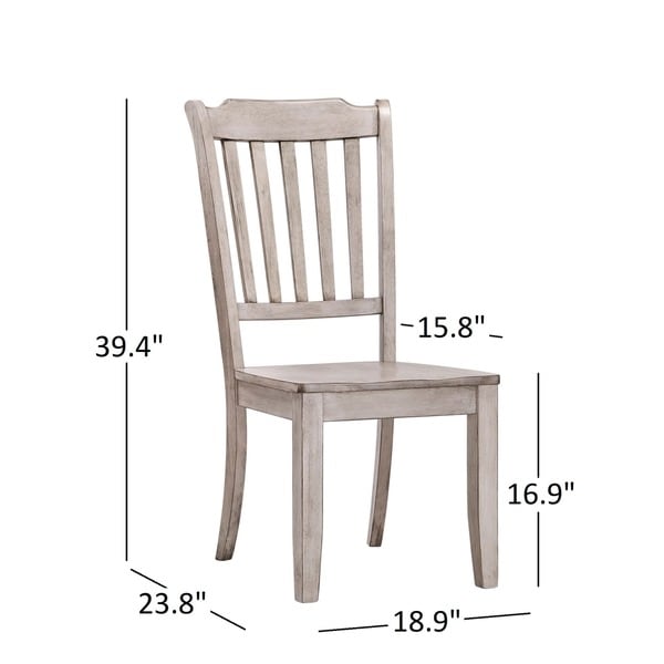 Eleanor Slat Back Wood Dining Chair (Set of 2) by iNSPIRE Q Classic - Dining Chair