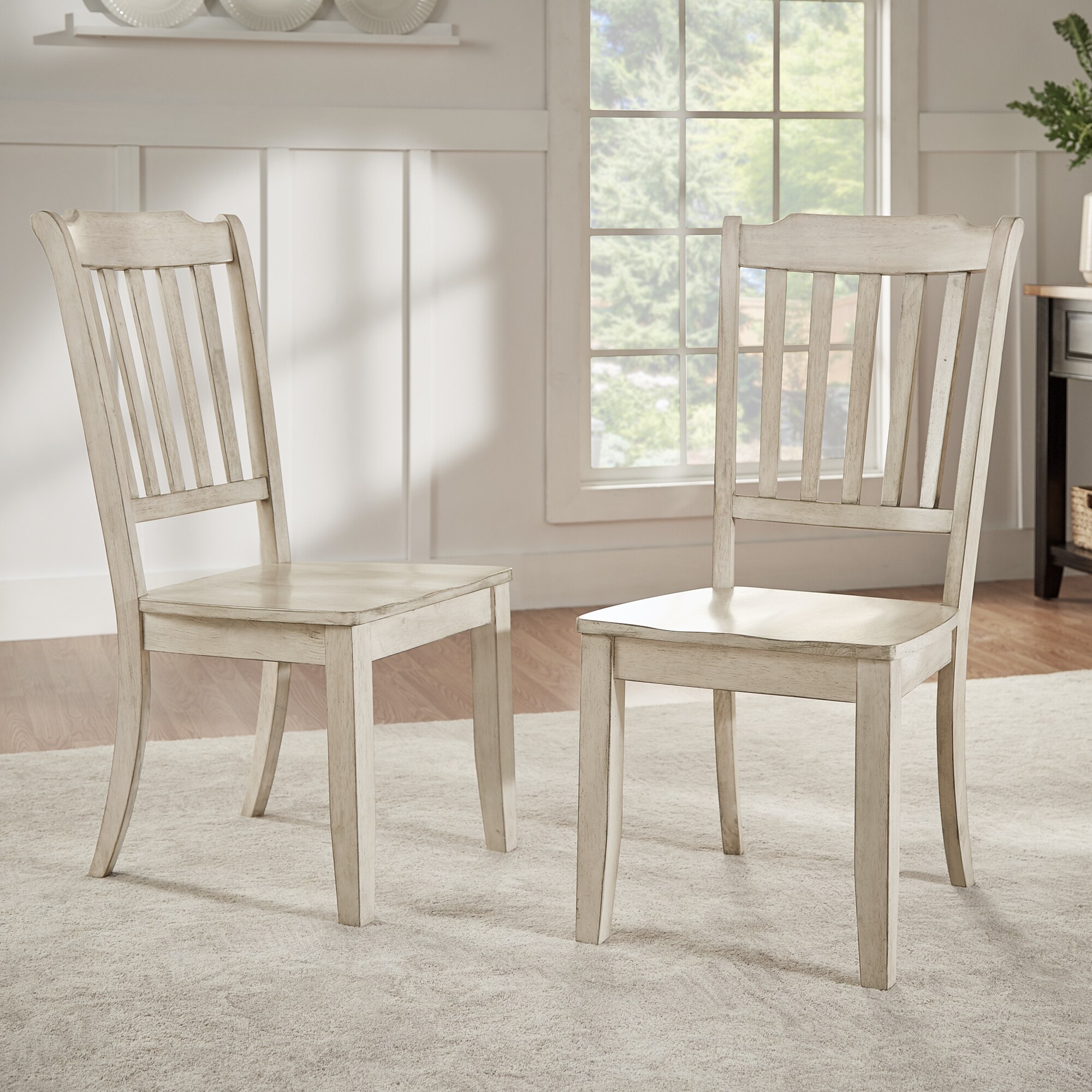 Eleanor Slat Back Wood Dining Chair (Set of 2) by iNSPIRE Q | eBay