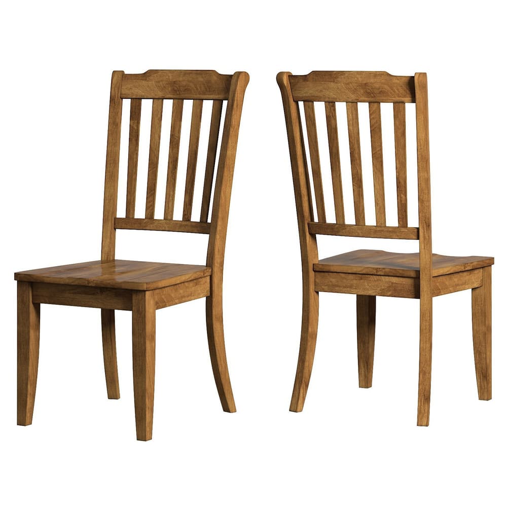 Eleanor Slat-back Wood Dining Chairs (Set of 2) by iNSPIRE Q Classic