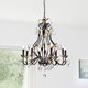 preview thumbnail 1 of 9, Adhafera 8 Light Candle Chandelier