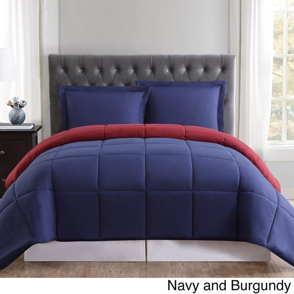 Truly Soft Everyday Reversible Down Alternative 3-piece Comforter Set