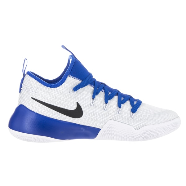 basketball shoes white and blue