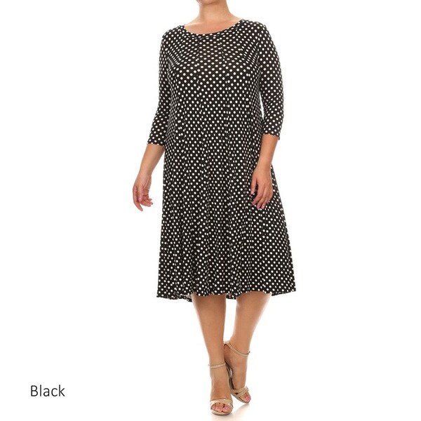 plus size spotty dress