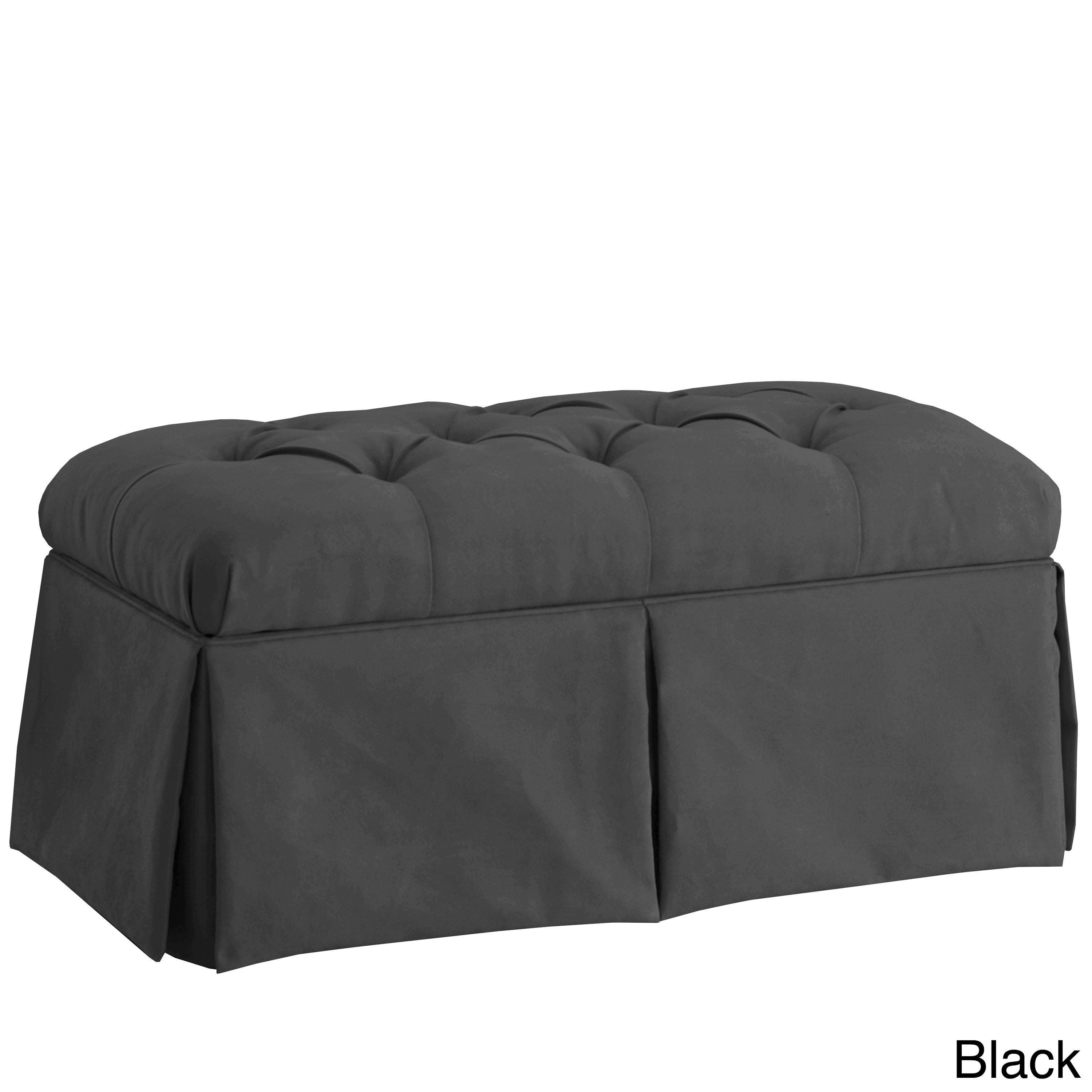 Skyline Furniture Velvet Fabric Storage Bench In Velvet EBay