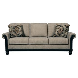 Signature Design By Ashley Sofas Couches For Less Signature Design By Ashley Blackwood Traditional Taupe Queen Sofa Sleeper