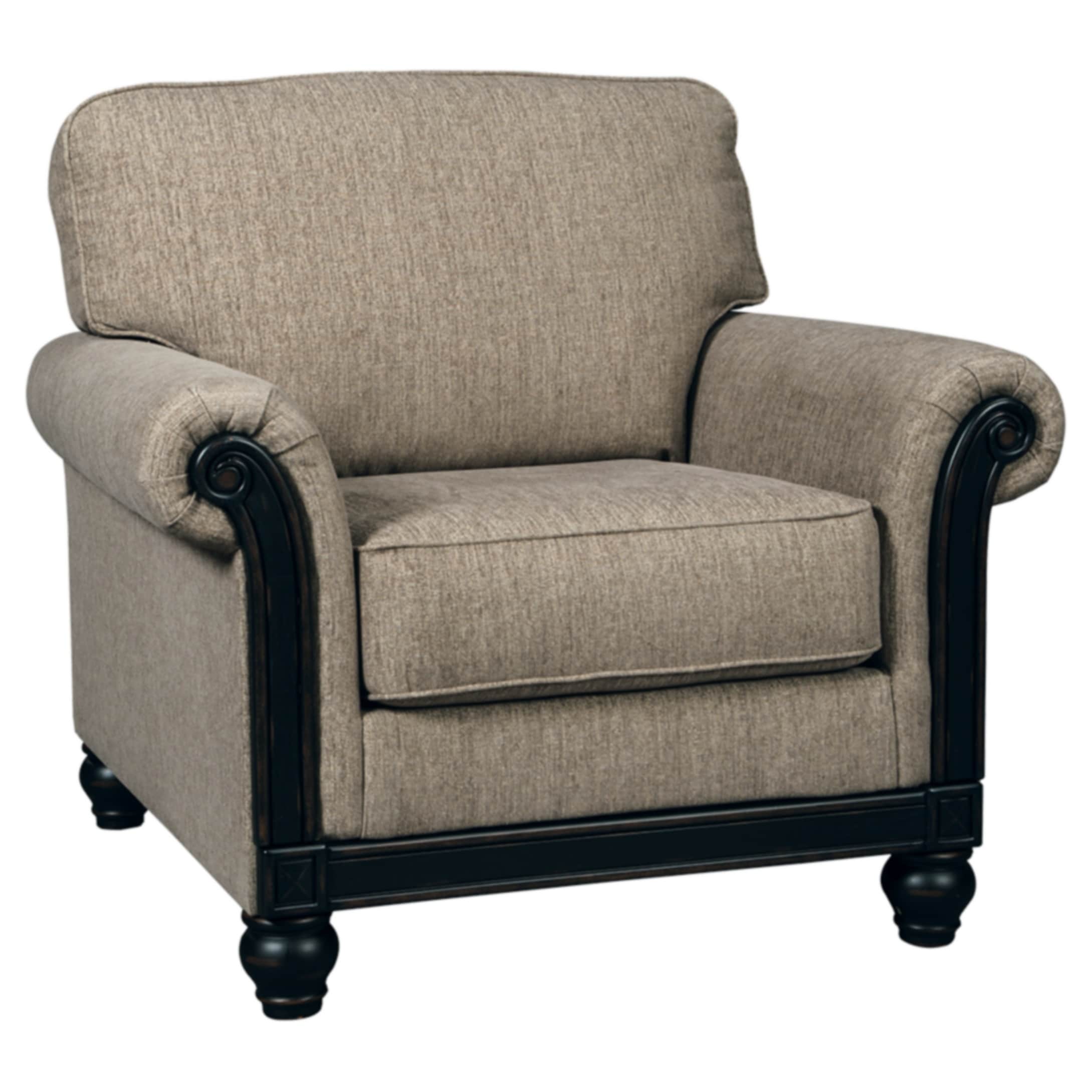 Blackwood Traditional Taupe Arm Chair Taupe, Brown Traditional, Country