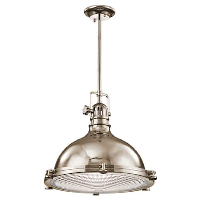 Kichler Lighting Hatteras Bay Collection 1-light Polished Nickel Pendant