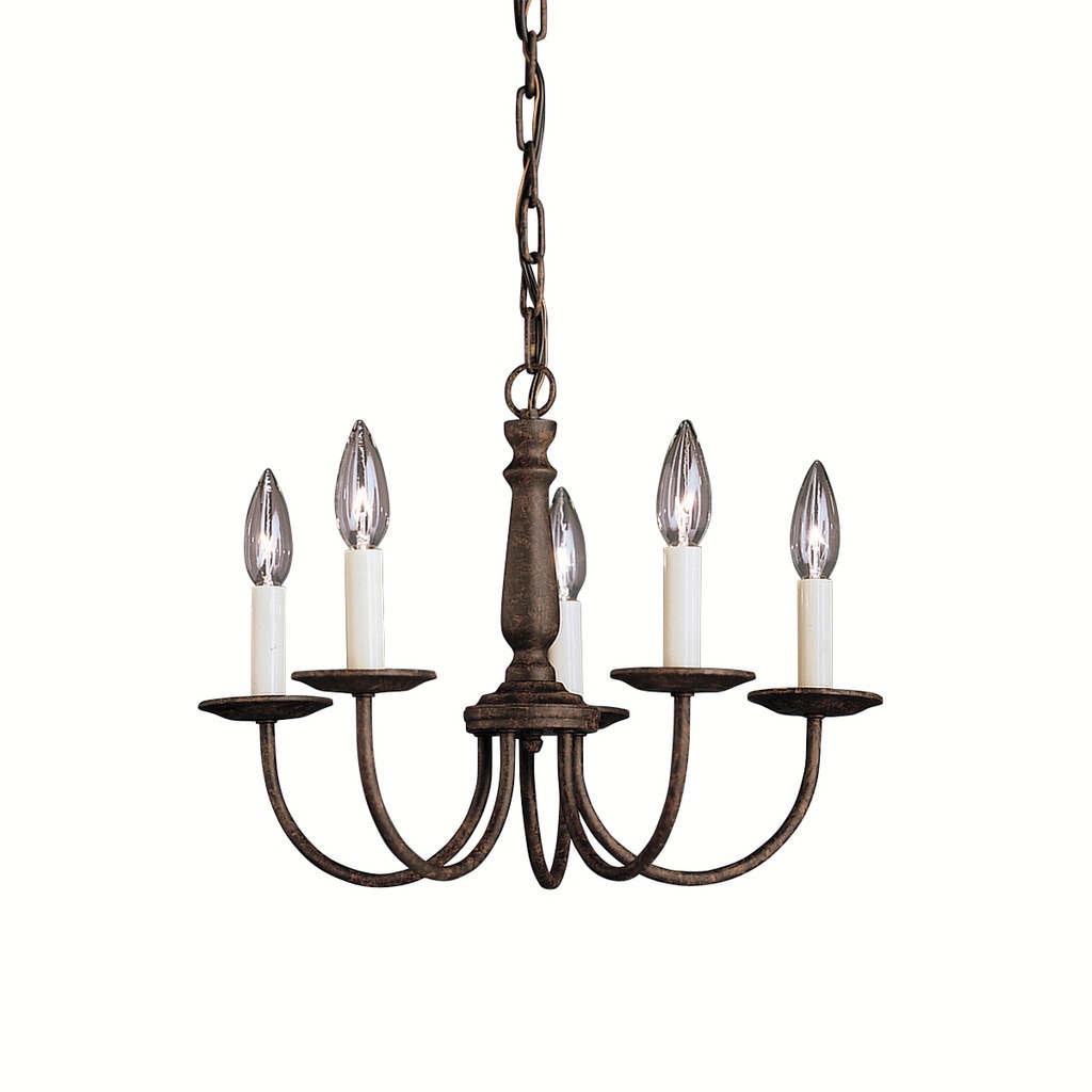 Kichler Lighting Salem Collection 5-light Tannery Bronze Mini Chandelier - Chandeliers For Bedrooms by Overstock.com