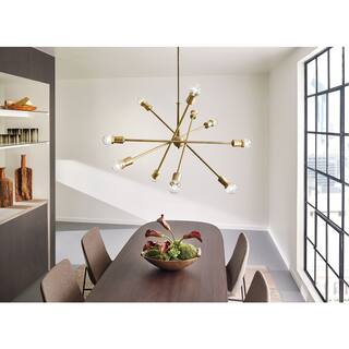 Kichler Lighting Armstrong 10-light Natural Brass Chandelier