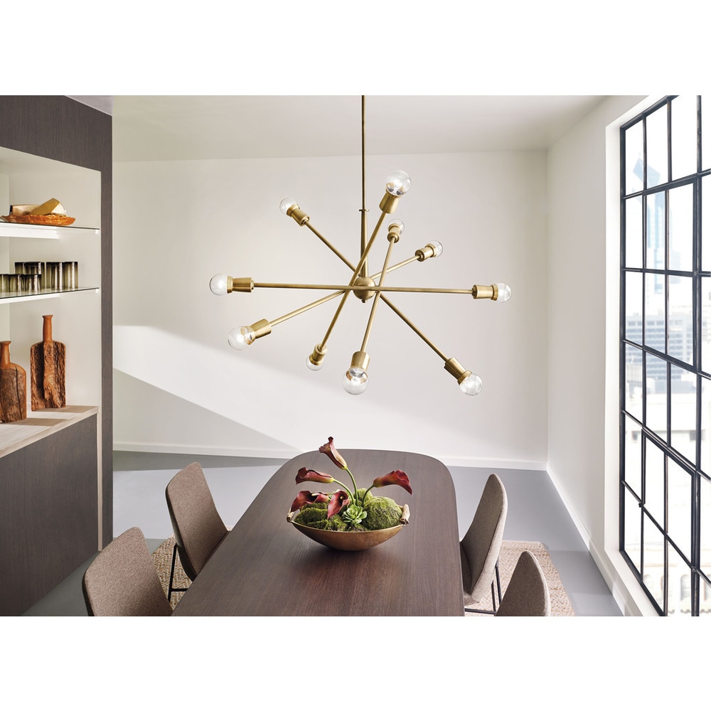 Kichler Lighting Armstrong 10-light Natural Brass Chandelier