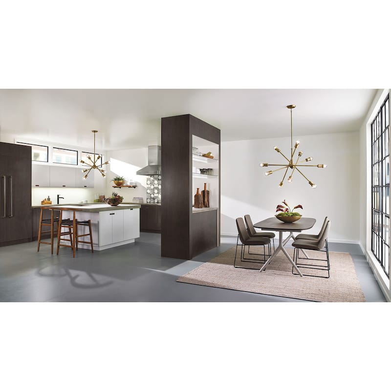 Kichler Lighting Armstrong 10-light Natural Brass Chandelier