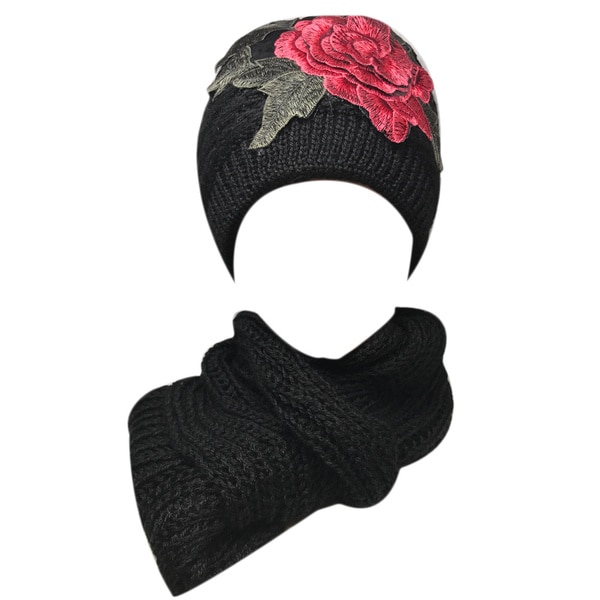 Kate Marie 'verbena' Women's Beanie and Scarf Set
