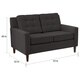 Shop Skyline Furniture Midcentury Modern Loveseat in Woven - Free