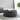 Modway Amour Black Vinyl and Wood Round Ottoman