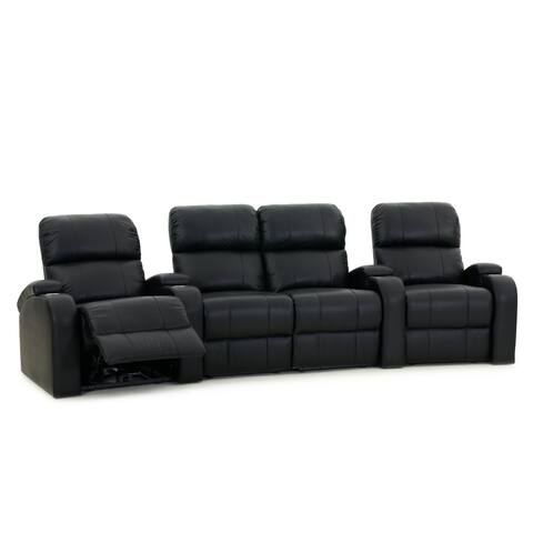 Octane Edge XL800 Manual Leather Home Theater Seating Set (Row of 4)