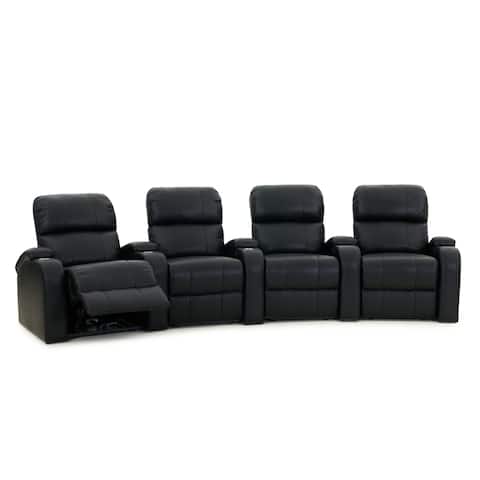 Octane Edge XL800 Manual Leather Home Theater Seating Set (Row of 4)